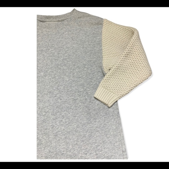 GYMBOREE Woven Jogger Dress With Waffle Knit Long Sleeves Grey Girls 10-12Y - Picture 5 of 9